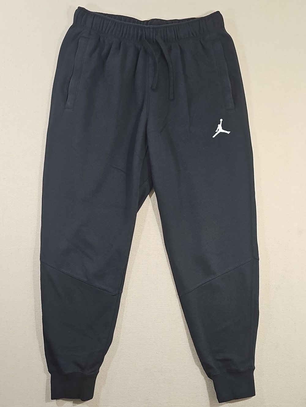 Jordan Black Jogger Pants with White Jumpman Logo